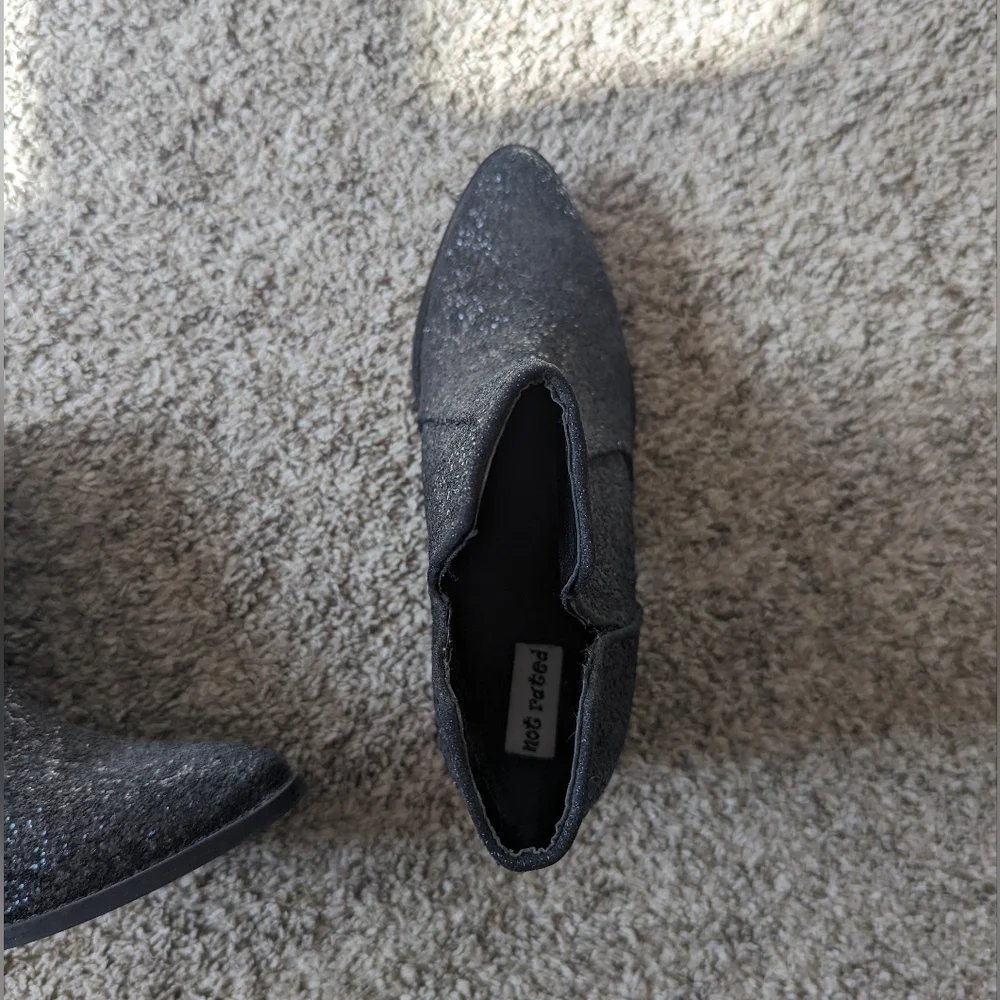 Not rated black sparkle booties - Picture 2 of 4